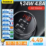 Baseus 24W USB Car Charger