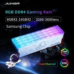 JUHOR Memoria Ram RGB DDR4