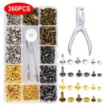 360Pcs Metal Double Cap Rivets