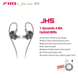 FiiO/JadeAudio JH5 1DD+4BA Hybrid 5