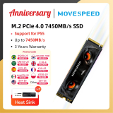 MOVESPEED 7450MB/s SSD NVMe M.2