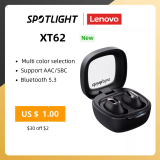 Original Lenovo XT62 Earphone Bluetooth