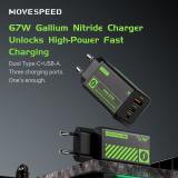 MOVESPEED 67W GaN Charger USB