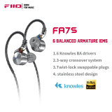 FiiO FA7s HiFi earphones 6-BA/earpiece