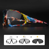 Kapvoe Photochromic Cycling Sunglasses Men