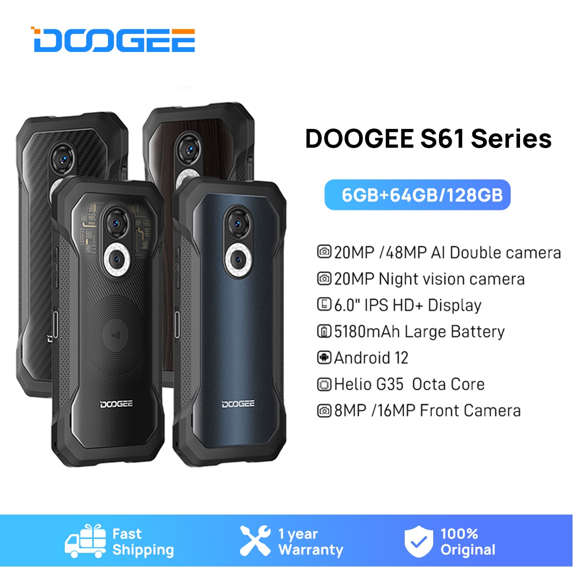 DOOGEE S88 Plus Rugged Phone