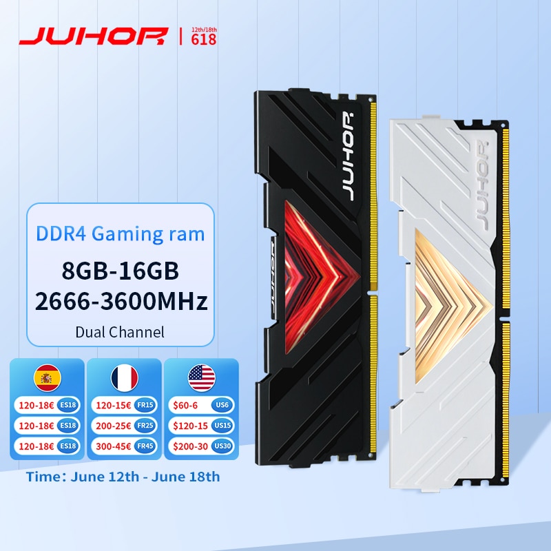 JUHOR Memoria Ram DDR3 4GB