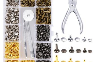 360Pcs Metal Double Cap Rivets