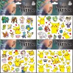 Original Pokemon Tattoo Stickers Pikachu