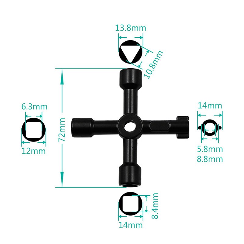 Multi-function Cross Spanner Mini Portable