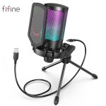 FIFINE USB Condenser Gaming Microphone,