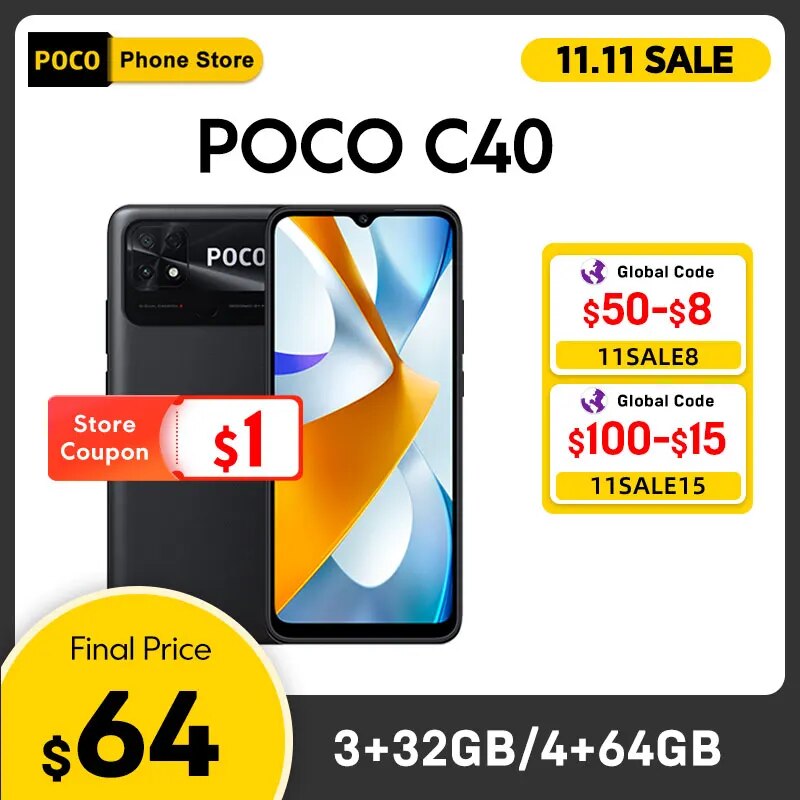 Global Version POCO C40 3GB