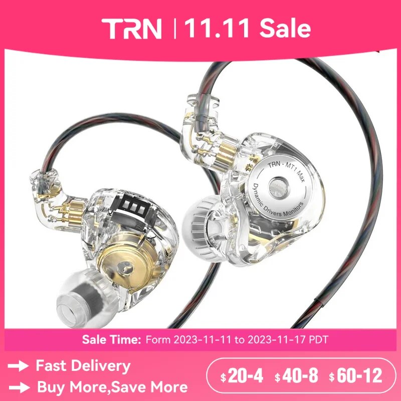 TRN CS2 Earphone 10mm Dual