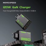 MOVESPEED 120W GaN USB Charger