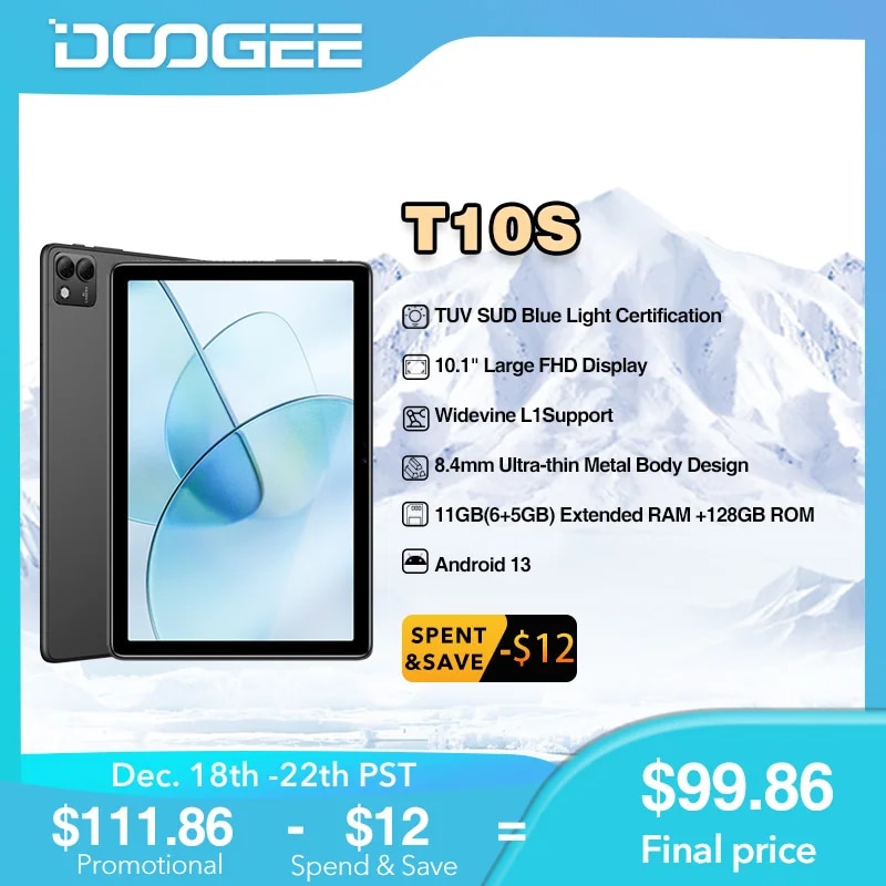 DOOGEE T20S Tablet 10.4″ 2K