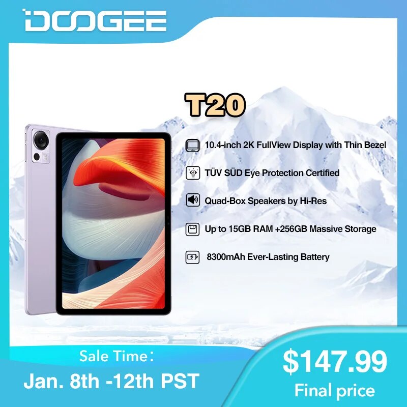 New DOOGEE T20 Tablet 10.4″