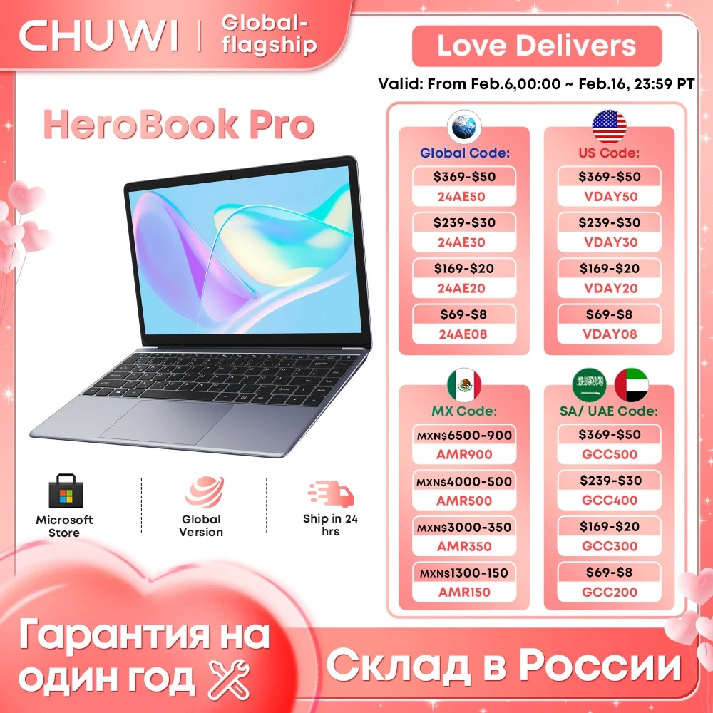 CHUWI HeroBook Pro Laptop 14.1