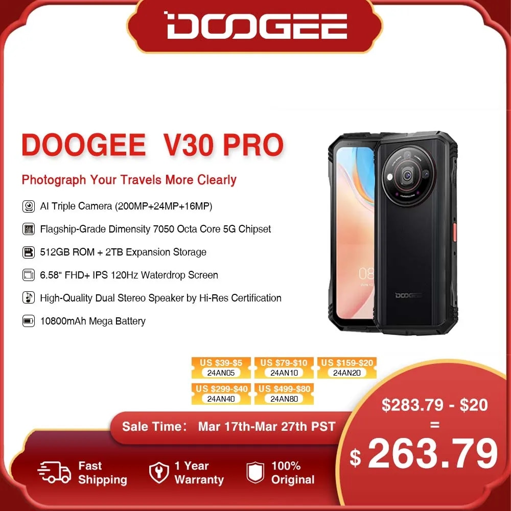 World Premiere DOOGEE V30 Pro