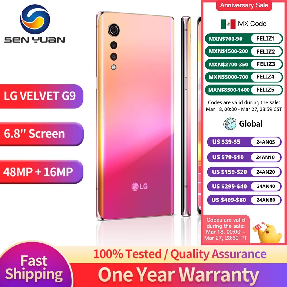 LG VELVET G9 G900TM G900N