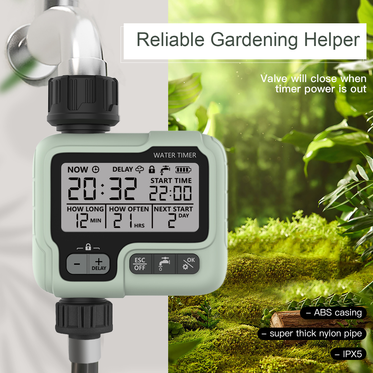 HCT-322 Automatic Water Timer Garden