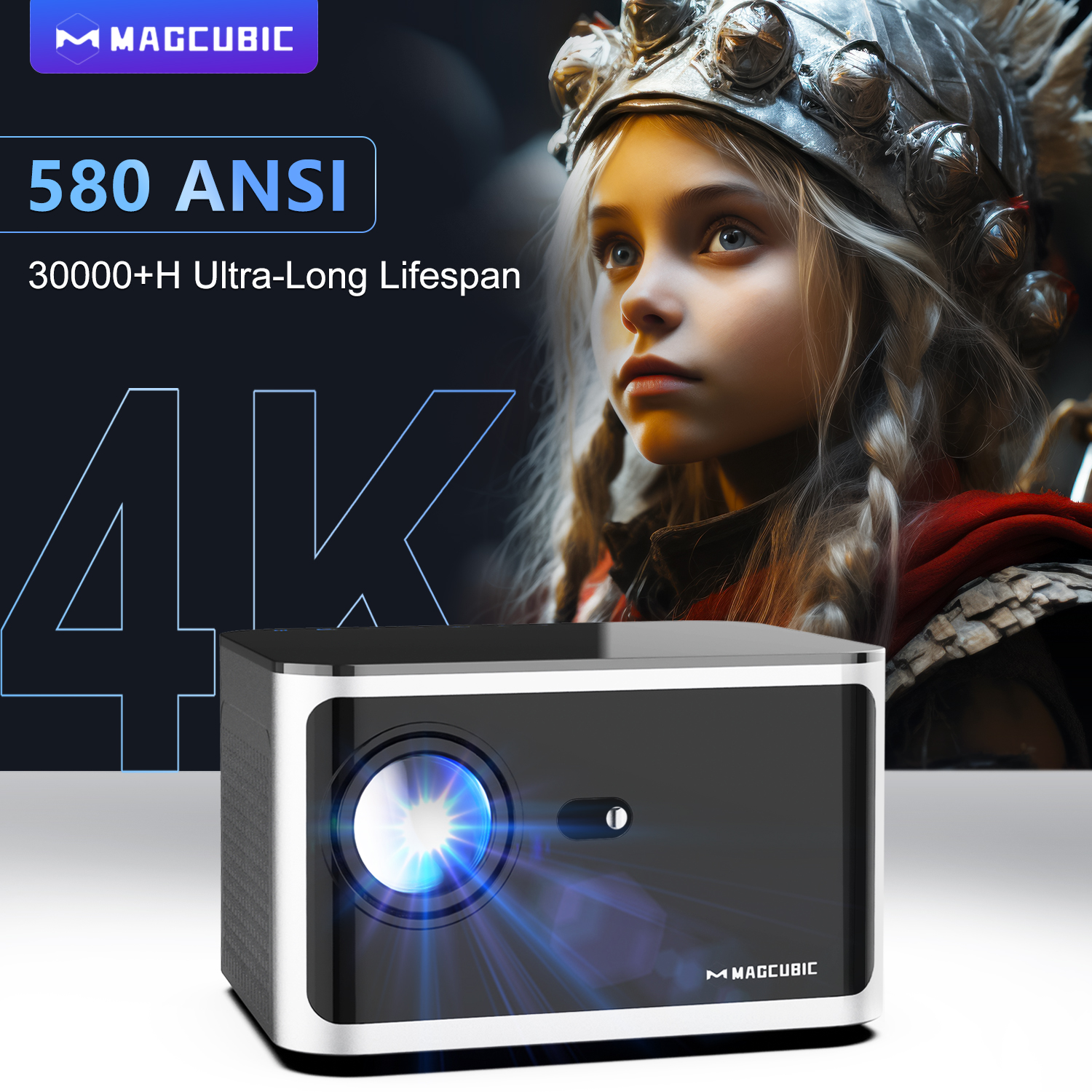 Magcubic 580ANSI Projector Android 11