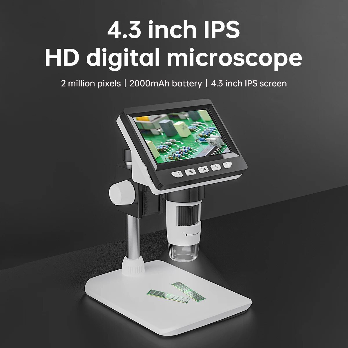 4.3 Inch Digital Microscope 1080P